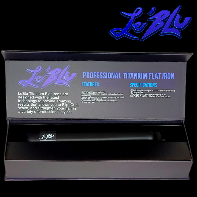 (Most Popular)    Le'Blu Professional Titanium Flat Iron  450F Degrees